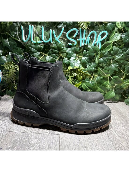 Ecco Other - ECCO Track 25 Hydromax Black Chelsea Boot Water Repellent EU 50 Size 16- 16.5 US